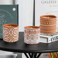 Bougie artisanale en cire de soja, boîte cadeau d'ambiance luxueuse, grande bougie en pot, parfum d'ambiance pour la maison, bougies parfumées