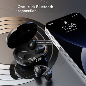 Écouteurs sans fil Bluetooth pour jeux, non intra-auriculaires, avec commande tactile, autonomie ultra longue, affichage numérique intelligent - Product Image 2