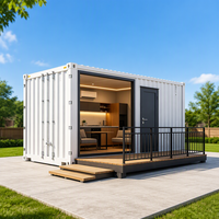 Maisons modulaires préfabriquées en conteneurs avec aménagement personnalisable et structure en acier haute résistance pour hôtels, restaurants, centres commerciaux