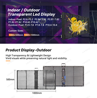 Affichage LED transparent en maille UHLED P3.91-7.82, 80% de transparence, 4500 nits, 3840 Hz, IP65, intérieur/extérieur, façade de bâtiment, publicité