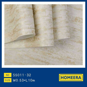 Carta da parati Non tessuta modello damascato Beige rotolo PVC per la decorazione per la casa Interior Design Hotel bagno scuola appartamento palestra - Product Image 1