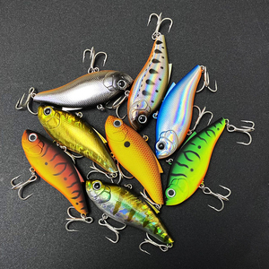Leurres de pêche artificiels vibrants sans queue avec bille d'acier intégrée pour la pêche en mer, la traîne et la pêche au lancer – Leurre dur coulant Vib - Product Image 2