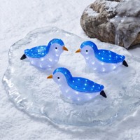 Lampes de jardin d'extérieur N-CONCEPT, sculpture décorative en acrylique LED en forme de pingouin, lampe de paysage pour cour, patio, pelouse