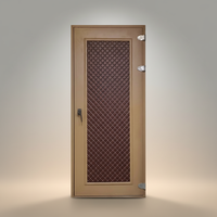 Porte de chambre intérieure moderne en bois massif, surface finie, imperméable, résistante à l'humidité, isolation acoustique, écologique