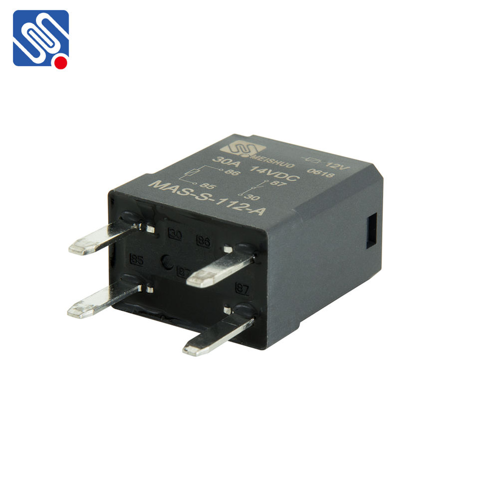 Meishuo MAS Mini Auto Relay 30A 4 Pin New Condition 24V 20/30A 40A Rated Current Automotive Parts