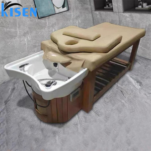 Lettino Lavatesta Semicircolare Completamente Aggiornato, Vendita Diretta dalla Fabbrica, con Terapia per la Testa e Vano Portaoggetti - Product Image 3