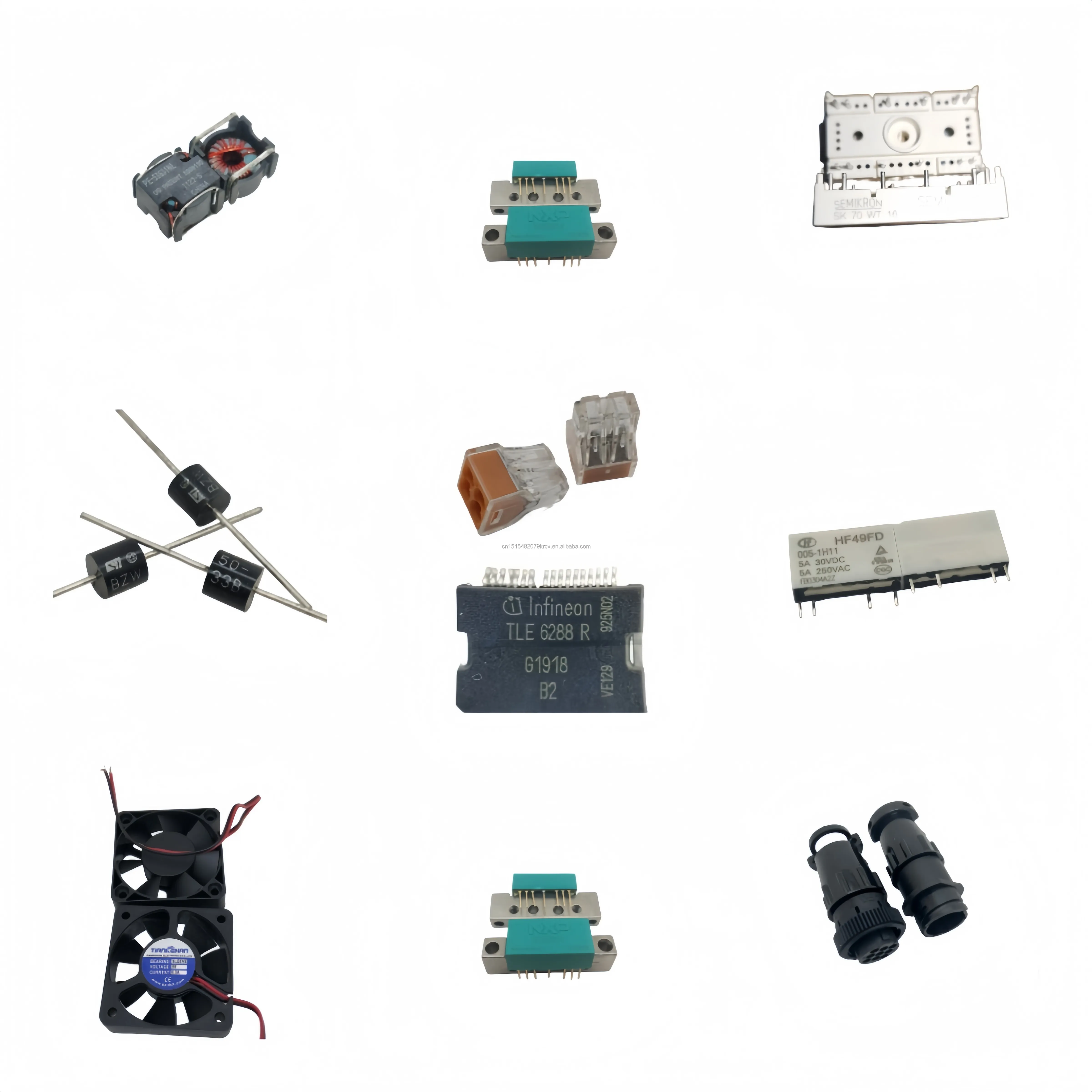 TE connector 640456-5 5p single row pin direct plug