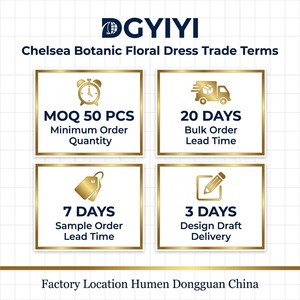 Abito Midi Floreale in Chiffon da <span class=keywords><strong>Donna</strong></span>, Scollo a V, Vita Impero, <span class=keywords><strong>Maniche</strong></span> <span class=keywords><strong>Lunghe</strong></span>, 100% Poliestere, Non Trasparente, per Invitate a Matrimoni, Taglie Forti S-5X - Product Image 6