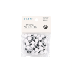 Ilan Craft Eyes Adesivi da 9mm, 70 Pezzi per Progetti Fai-da-Te - Product Image 1
