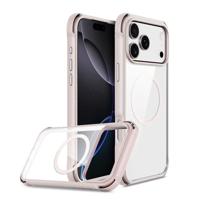BEELAN Shockproof Magnetic Waterproof Phone Case for 17 Series TPU+PC Alloy Materials Wireless Charging Compatible