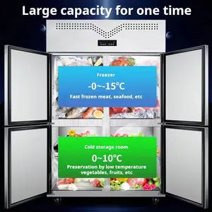 -22~-18 Temp Energy Saving Design GN2/1 Air Cooling Single Solid Door Commercia Upright Freezer