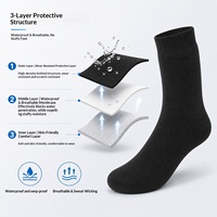 Chaussettes de sport en coton tricoté imperméables pour l'extérieur, séchage rapide, idéales pour le ski, le cross-country, la course à vélo, le camping et la pêche en rivière (ODM)