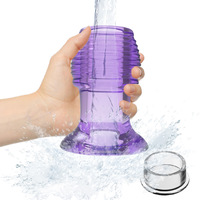 Nouveau type de plug anal creux fileté, jouets sexuels pour adultes, pour l'expansion par lavement, confortable et amusant