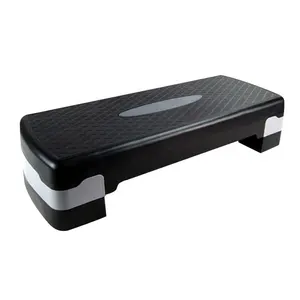 Groothandel 68Cm Lengte Verstelbare Hoogte Aerobe Stepper Board Step Platform Gym Fitness Workout Apparatuur Met 2 Level Risers