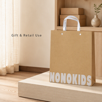 Sacs fourre-tout pliables multifonctionnels en feutre et papier kraft tendance - Nouveau style pour les courses en extérieur