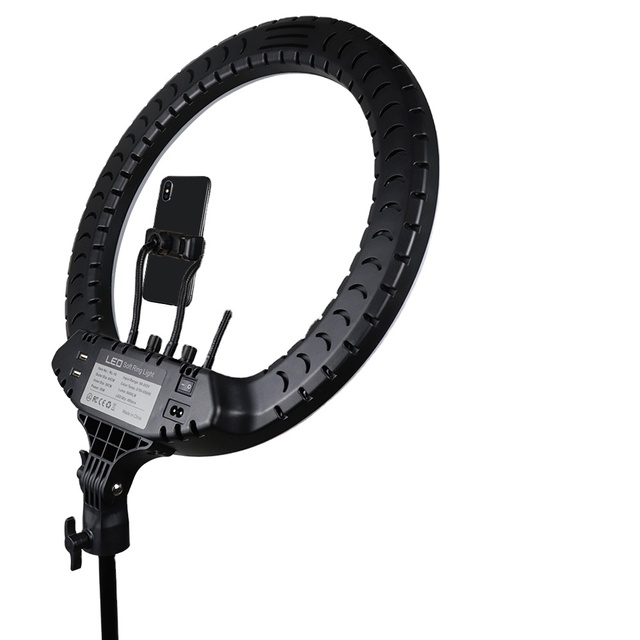 Ring Light 18 Inch Led 2700-6500K 55W Dimmable Photographic Lighting with Tripod Stand and Phone Holder