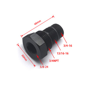 Adaptador Universal 3 en 1 de Aluminio Mecanizado por CNC para Filtro de Aceite, Rosca Hembra 5/8-24 a Macho NPT 3/4-16, 13/16-16, 3/4 - Product Image 3