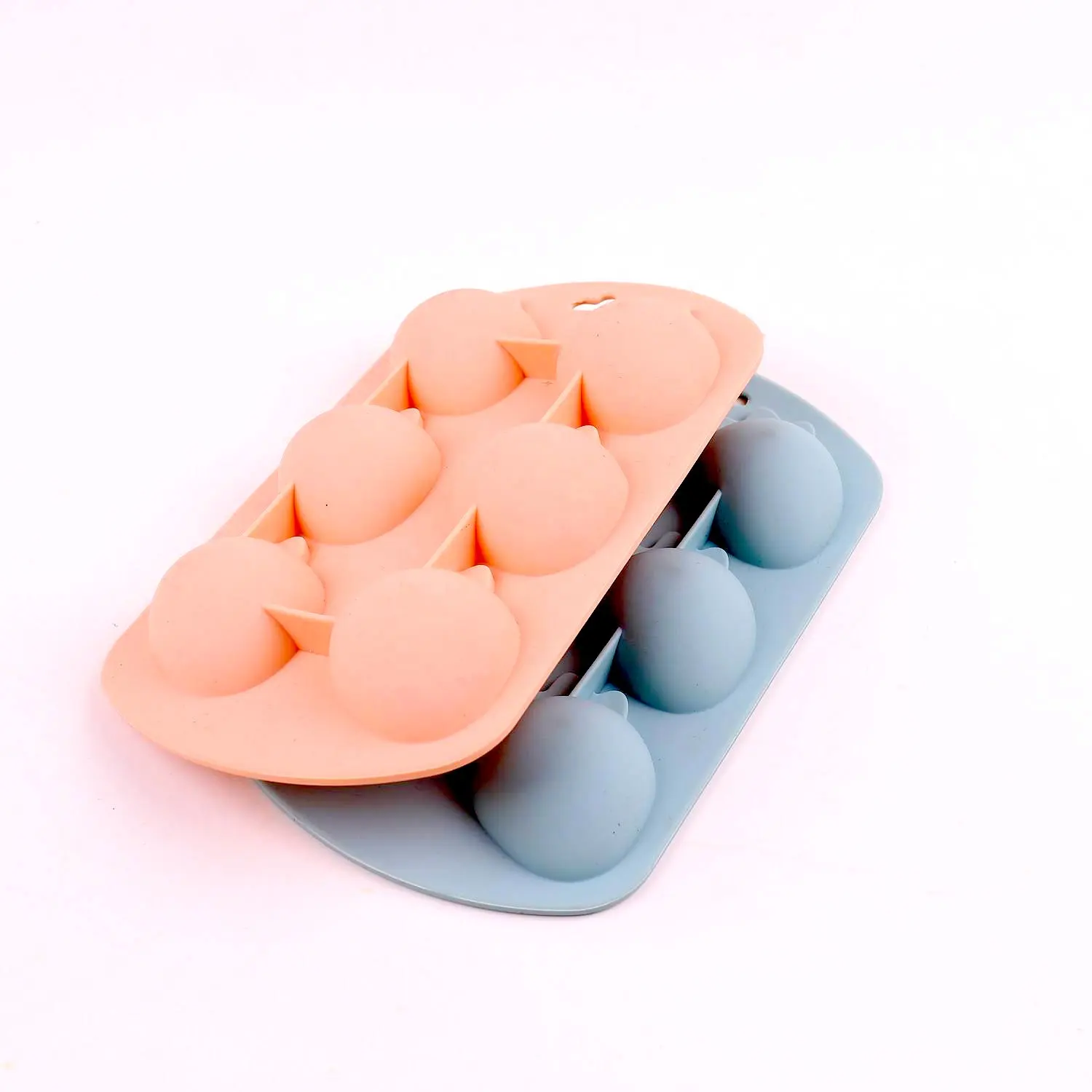 주방 가제트 3D 6 캐비티 귀여운 딸기 실리콘 아이스 큐브 트레이 금형 세트