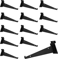 JH-Mech Slatwall Accessoires avec Backrail Taille idéale pour la polyvalence Large application Crochet pour Slatwall de garage en métal verrouillable