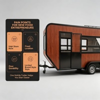Remolque de Comida con Cocina Profesional, Carrito Móvil Eléctrico en Venta, Negocio de Comida Callejera
