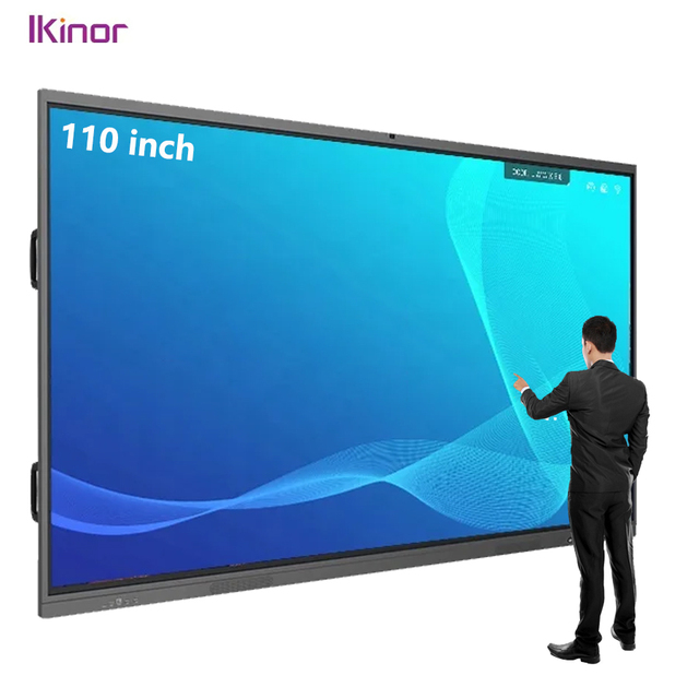 Ikinor IK75 75 Inch 4K Smart Interactive Whiteboard with 16:9 Aspect Ratio Multi-OS Support Anti-Glare Glass Pen/Finger Touch