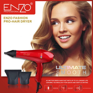 <span class=keywords><strong>ENZO</strong></span>-Secador de pelo rojo para el hogar, secador de pelo profesional eléctrico para salón de peluquería, novedad de 2025, - Product Image 2