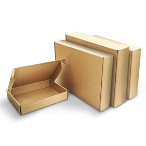 도매 맞춤형 재활용 갈색 크라프트 종이 골판지 우편함 도매 배송 항공기 상자 의류 신발 배송용 - Product Image 5