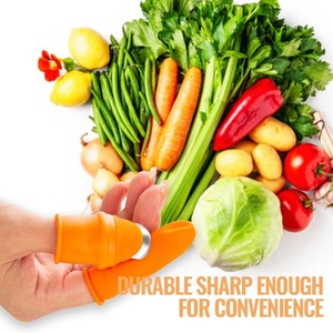 Gloway Outils de jardinage : Couteau de pouce en silicone pour cueillir les légumes, Gant de protection pour les doigts - Product Image 5