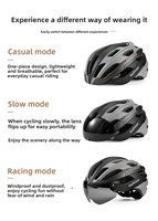 Casque de vélo avec visière magnétique intégrée approuvé CE CPSC, feu arrière rechargeable, casque de cyclisme pour adultes, casque de vélo de route pour extérieur