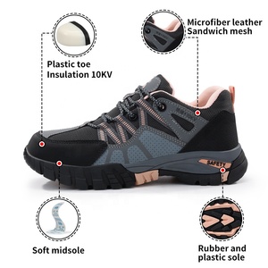 GUYISA Rose Nouveau Style Série <span class=keywords><strong>Randonnée</strong></span> Semelle en Caoutchouc <span class=keywords><strong>Chaussures</strong></span> de Sécurité Résistantes aux Perforations - Product Image 4