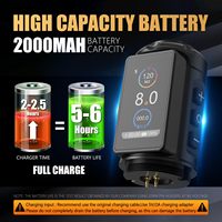 Ambitie Ninja Pro 2000mAh Coreless Motor Professionele Elektrische Direct Drive Draadloze Tattoo Machine Pen Gun voor Artiesten Lichaamskunst