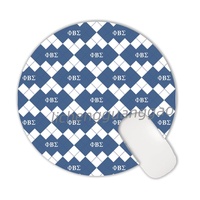Tapis de souris rond Sigma Gamma Rho Sorority, base en caoutchouc antidérapante, tapis de bureau, surface lisse, tapis de souris pour ordinateur, accessoires pour la maison