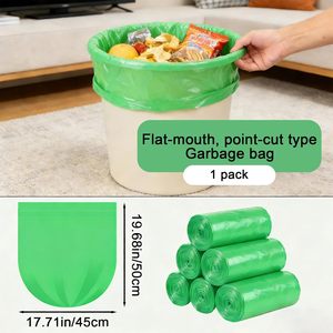 Huamaohengchun - Paquete de 22 Bolsas de Basura de PE PLA con Asas Laterales, sin Perfume, Negras, para Baño, Cocina, Dormitorio y Sala de Estar - Product Image 5