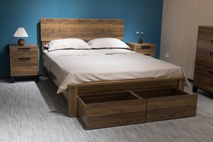 Fornitore di fabbrica <span class=keywords><strong>letti</strong></span> <span class=keywords><strong>con</strong></span> struttura in legno moderni mobili per la casa in legno <span class=keywords><strong>con</strong></span> cassetto Stock doppio/Queen Size/letto King Size - Product Image 2