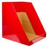 Boîte d'affichage en carton ondulé pliable et recyclable avec impression quadrichromique, options de couleur personnalisées