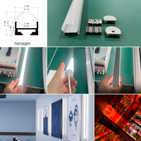 Profilé lumineux LED certifié CE, dimensions personnalisables, installation suspendue pour éclairage de plafond commercial moderne