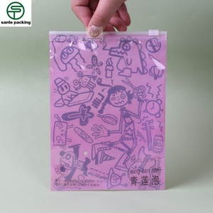 Échantillon gratuit de sacs en plastique transparents à fermeture éclair, imprimés en gravure, compostables, résistants à l'humidité, avec valve, pour vêtements, chaussures et chaussettes - Product Image 3