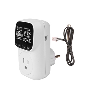 वा डिस्प्ले डिजिटल हीटिंग कूलिंग तापमान नियंत्रक थर्मोस्टैट सॉकेट के साथ ग्रीनहाउस इनक्यूबेटर होमब्रेविंग के लिए टाइमर के साथ - Product Image 2