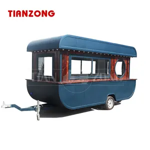 Tianzong T12 Mode Mobiele Voedsel Trailers Volledig Uitgerust Koffie Voedsel Vrachtwagen Mobiele Eten Wagen