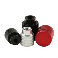 Écrous moletés aveugles en aluminium anodisé, zingués/galvanisés M3 M4 M5 M6 pour l'assemblage de claviers mécaniques personnalisés