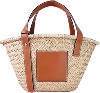 Sac à main en paille tissée naturelle, sac de luxe de créateur, sacs à bandoulière mode avec logo personnalisé, sacs à main pour femmes