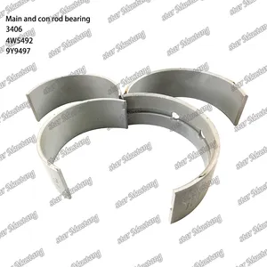 3406 Main Bearing and Connecting Rod Bearing 4W5492 9Y9497 Suitable For Caterpillar Engine Parts