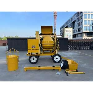 Mesin Pengaduk Semen Listrik Industri Portabel 350L 500L 700L 4 Roda Pengaduk Semen Beton - Product Image 4