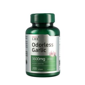 Gélules d'ail inodore à haute puissance 3600 mg 200 gélules Soutien du système immunitaire Complément alimentaire pour adultes - Product Image 2