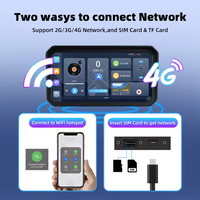 Écran IPS étanche de 6 pouces, Android 14, navigation GPS pour moto avec double caméra embarquée, TPMS, CarPlay sans fil, Android Auto
