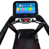 Máquina de Gimnasio Profesional, Caminadora Motorizada con Pantalla Táctil HD de 15.6"/19" y Sistema de Entretenimiento con TV