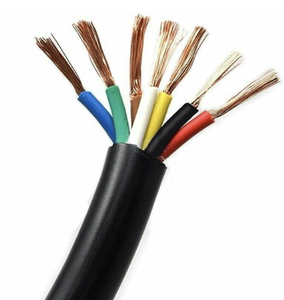 Conclusion de fil électrique de gaine de PVC isolée par triple de câble diélectrique à un noyau de cuivre pur - Product Image 1