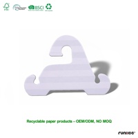 Cintres écologiques en carton recyclé épais pour sandales de plage, cintres de rangement, crochets muraux certifiés FSC à installer