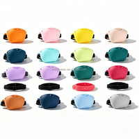 Sacs d'entraînement pour chien personnalisés HomyPawz rose, porte-crottes, pochette à friandises en silicone, sac à friandises magnétique pour chien avec clicker d'entraînement