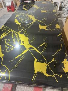 İç Mekan Duvar Dekorasyonu Parlak Otel Banyo Mermer Yer Karosu Oturma Odası PVC Mermer Duvar Çıkartması - Product Image 5